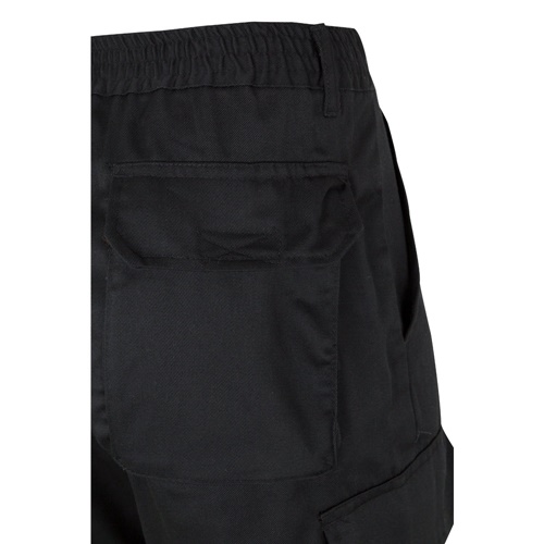 black VL POSEIDON. Pantalón de sarga multibolsillos bicolor (210 g/m²), en algodón (20 %) y poliéster (80 %)