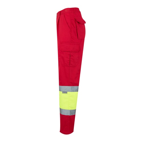 red VL POSEIDON. Pantalón de sarga multibolsillos bicolor (210 g/m²), en algodón (20 %) y poliéster (80 %)