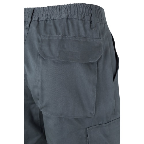 gray VL POSEIDON. Pantalón de sarga multibolsillos bicolor (210 g/m²), en algodón (20 %) y poliéster (80 %)