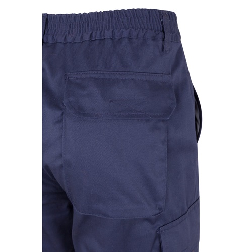 azul marino VL POSEIDON. Pantalón de sarga multibolsillos bicolor (210 g/m²), en algodón (20 %) y poliéster (80 %)
