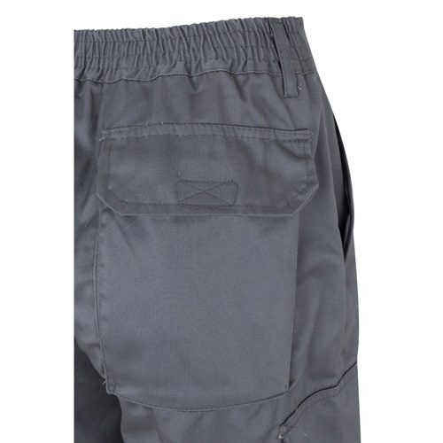 gray VL POSEIDON. Pantalón de sarga multibolsillos bicolor (210 g/m²), en algodón (20 %) y poliéster (80 %)