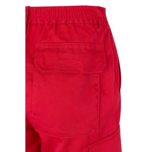 red VL POSEIDON LARGE. Pantalón de sarga multibolsillos bicolor (210 g/m²), en algodón (20 %) y poliéster (80 %)