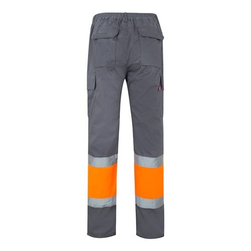 VL POSEIDON LARGE. Pantalón de sarga multibolsillos bicolor (210 g/m²), en algodón (20 %) y poliéster (80 %)
