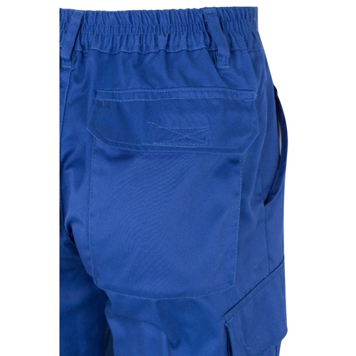 azul royal VL ASCLEPIUS. Pantalón multibolsillos de sarga (200g/m²), en algodón (35%) y poliéster (65%)