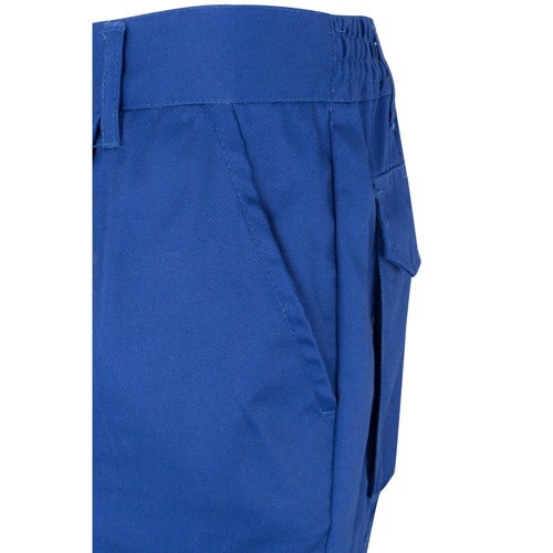 azul royal VL ASCLEPIUS. Pantalón multibolsillos de sarga (200g/m²), en algodón (35%) y poliéster (65%)