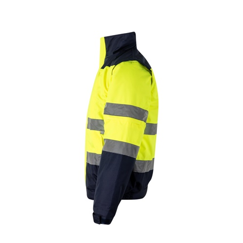 azul marino VL JUPITER. Chaqueta acolchada bicolor (180g/m²) en poliéster (100%), con revestimiento de PU