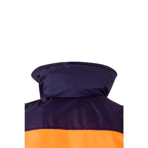 azul marino VL JUPITER. Chaqueta acolchada bicolor (180g/m²) en poliéster (100%), con revestimiento de PU