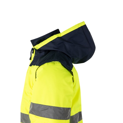 azul marino VL JUPITER LARGE. Chaqueta acolchada bicolor (180g/m²) en poliéster (100%), con revestimiento de PU