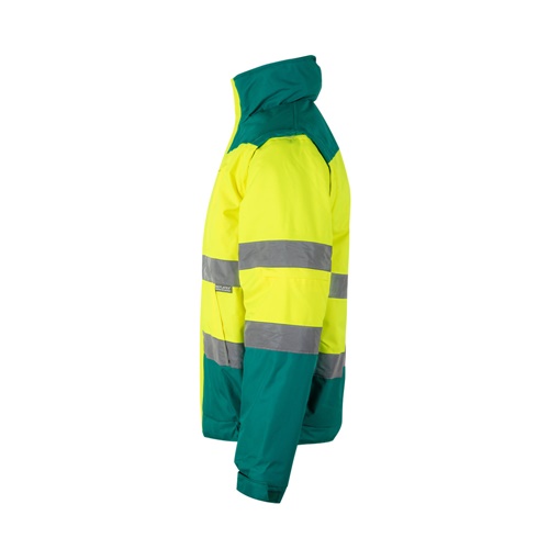 green VL JUPITER LARGE. Chaqueta acolchada bicolor (180g/m²) en poliéster (100%), con revestimiento de PU