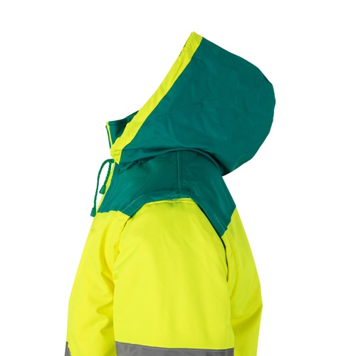 green VL JUPITER LARGE. Chaqueta acolchada bicolor (180g/m²) en poliéster (100%), con revestimiento de PU