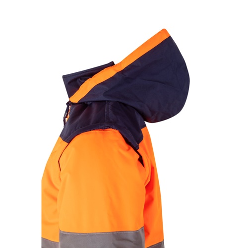 azul marino VL JUPITER LARGE. Chaqueta acolchada bicolor (180g/m²) en poliéster (100%), con revestimiento de PU