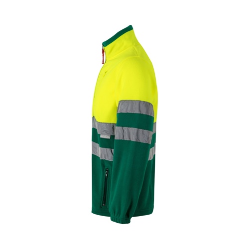 green VL EROS. Chaqueta polar bicolor (280 g/m²), en poliéster (100%)