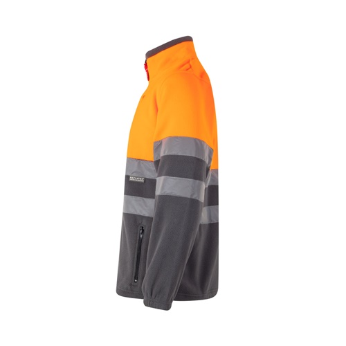 gray VL EROS. Chaqueta polar bicolor (280 g/m²), en poliéster (100%)