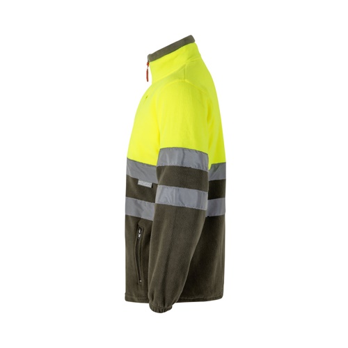verde militar VL EROS. Chaqueta polar bicolor (280 g/m²), en poliéster (100%)