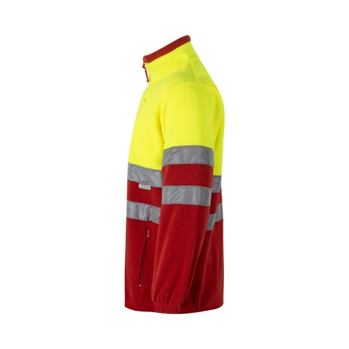 red VL EROS LARGE. Chaqueta polar bicolor (280 g/m²), de poliéster (100%)