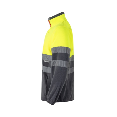 gray VL EROS LARGE. Chaqueta polar bicolor (280 g/m²), de poliéster (100%)