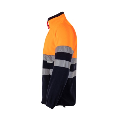 azul marino VL EROS LARGE. Chaqueta polar bicolor (280 g/m²), de poliéster (100%)
