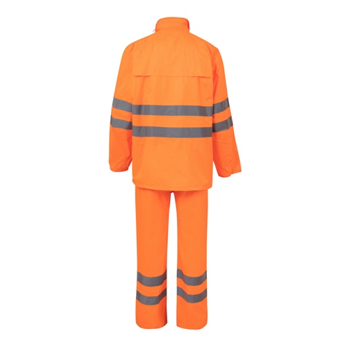 naranja hexachrome VL VENUS. Traje de lluvia (130g/m²), en poliéster (100%) con revestimiento de PU