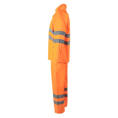 naranja hexachrome VL VENUS. Traje de lluvia (130g/m²), en poliéster (100%) con revestimiento de PU