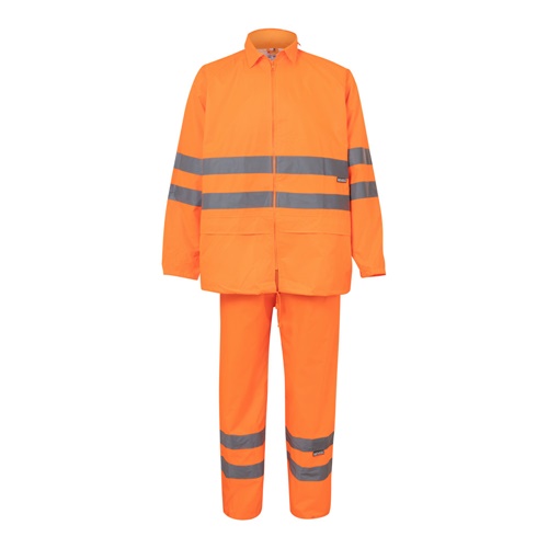 naranja hexachrome VL VENUS. Traje de lluvia (130g/m²), en poliéster (100%) con revestimiento de PU
