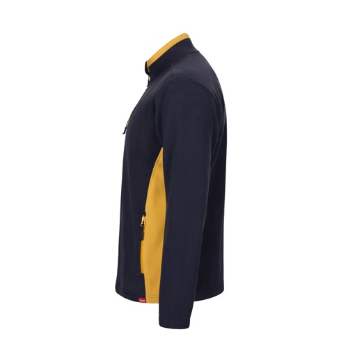 azul marino VL GERAS. Chaqueta polar bicolor (220g/m²) en poliéster (100%)