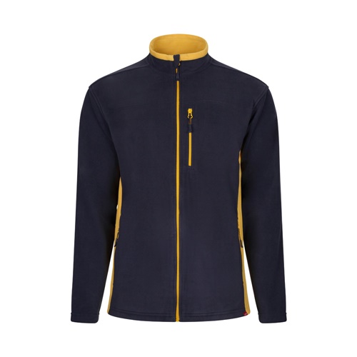 azul marino VL GERAS. Chaqueta polar bicolor (220g/m²) en poliéster (100%)