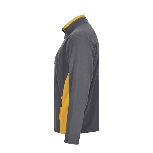 gray VL GERAS. Chaqueta polar bicolor (220g/m²) en poliéster (100%)