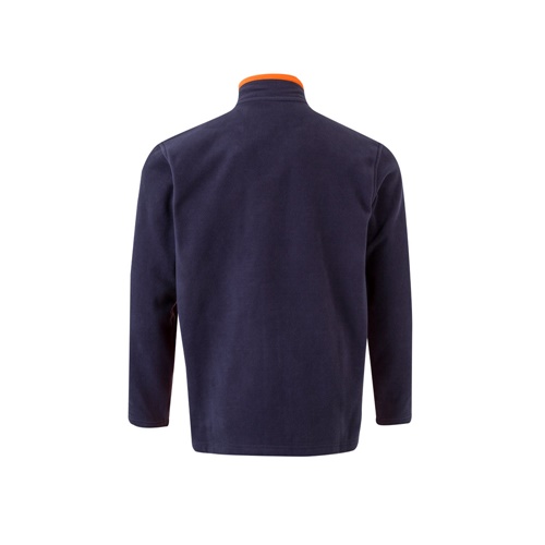 azul marino VL GERAS. Chaqueta polar bicolor (220g/m²) en poliéster (100%)
