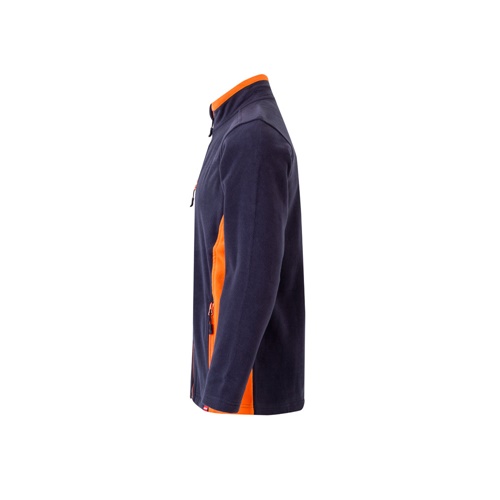 azul marino VL GERAS. Chaqueta polar bicolor (220g/m²) en poliéster (100%)