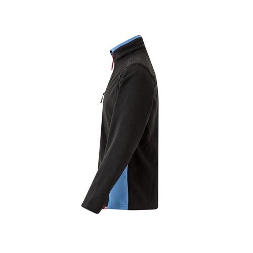 black VL GERAS. Chaqueta polar bicolor (220g/m²) en poliéster (100%)