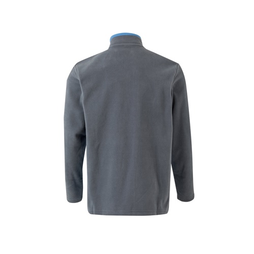 gris VL GERAS. Chaqueta polar bicolor (220g/m²) en poliéster (100%)