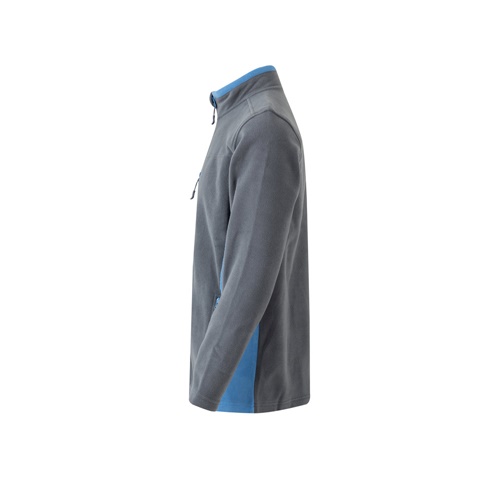 gray VL GERAS. Chaqueta polar bicolor (220g/m²) en poliéster (100%)