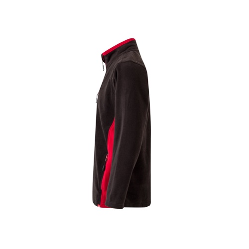 black VL GERAS. Chaqueta polar bicolor (220g/m²) en poliéster (100%)