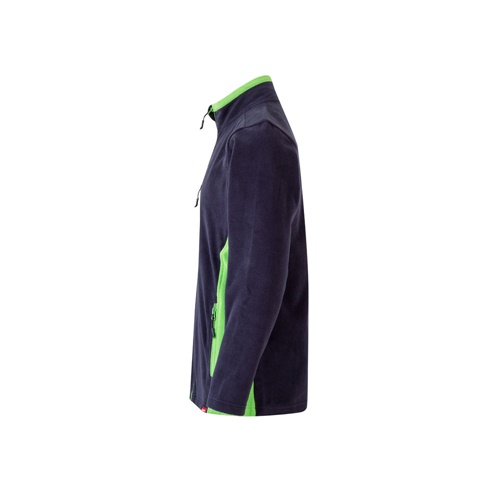 azul marino VL GERAS. Chaqueta polar bicolor (220g/m²) en poliéster (100%)