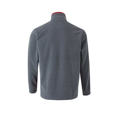 gris VL GERAS. Chaqueta polar bicolor (220g/m²) en poliéster (100%)
