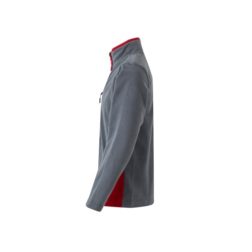gray VL GERAS. Chaqueta polar bicolor (220g/m²) en poliéster (100%)