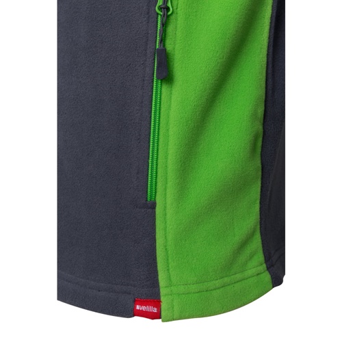 gray VL GERAS. Chaqueta polar bicolor (220g/m²) en poliéster (100%)