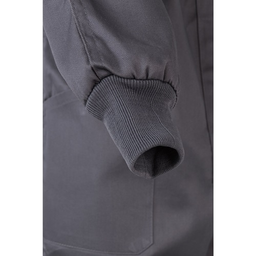 gray VL YAMA. Mono de sarga (200g/m²), en algodón (35%) y poliéster (65%)