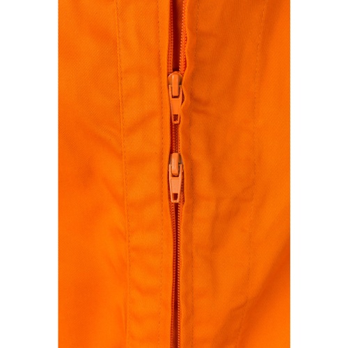 orange VL YAMA. Mono de sarga (200g/m²), en algodón (35%) y poliéster (65%)