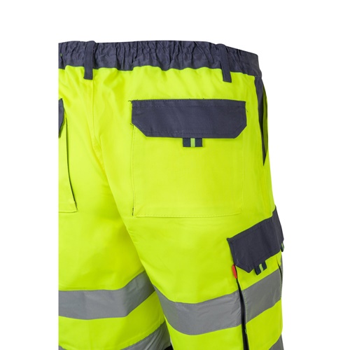 yellow VL HADES. Bermudas polar bicolor (280 g/m²), en poliéster (100%)