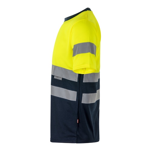 azul marino VL BRAHMA. Camiseta técnica bicolor ojo de pájaro (140g/m²), en poliéster (100%)