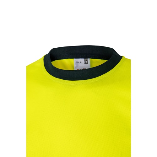 azul marino VL BRAHMA. Camiseta técnica bicolor ojo de pájaro (140g/m²), en poliéster (100%)