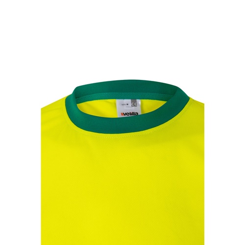 green VL BRAHMA. Camiseta técnica bicolor ojo de pájaro (140g/m²), en poliéster (100%)