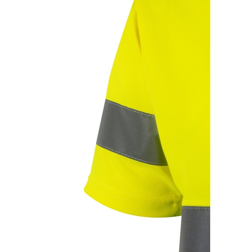 green VL BRAHMA. Camiseta técnica bicolor ojo de pájaro (140g/m²), en poliéster (100%)