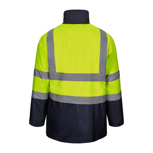 azul marino VL JUNO LARGE. Parka 4 en 1 bicolor (180g/m²), en poliéster (100%) con revestimiento de PU