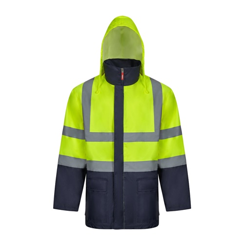 azul marino VL JUNO LARGE. Parka 4 en 1 bicolor (180g/m²), en poliéster (100%) con revestimiento de PU