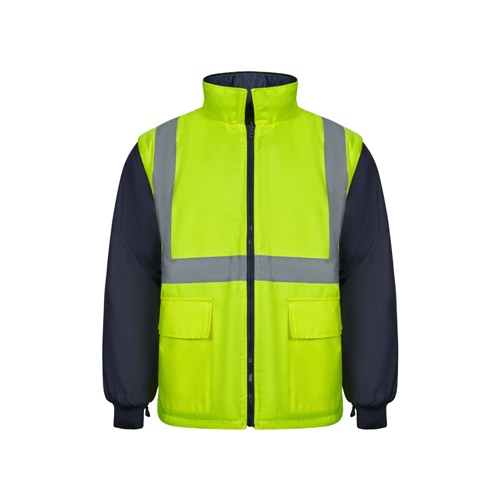 azul marino VL JUNO LARGE. Parka 4 en 1 bicolor (180g/m²), en poliéster (100%) con revestimiento de PU