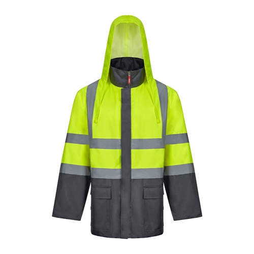 gray VL JUNO LARGE. Parka 4 en 1 bicolor (180g/m²), en poliéster (100%) con revestimiento de PU