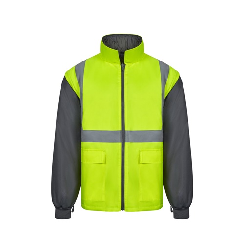 gray VL JUNO LARGE. Parka 4 en 1 bicolor (180g/m²), en poliéster (100%) con revestimiento de PU