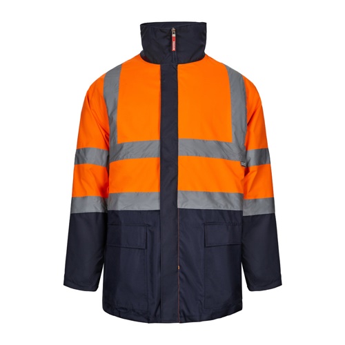 azul marino VL JUNO LARGE. Parka 4 en 1 bicolor (180g/m²), en poliéster (100%) con revestimiento de PU